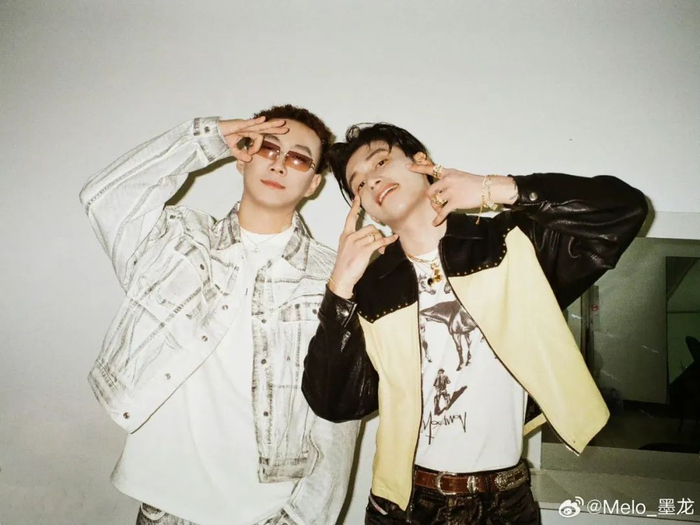 melo和李大奔帅哥同框!