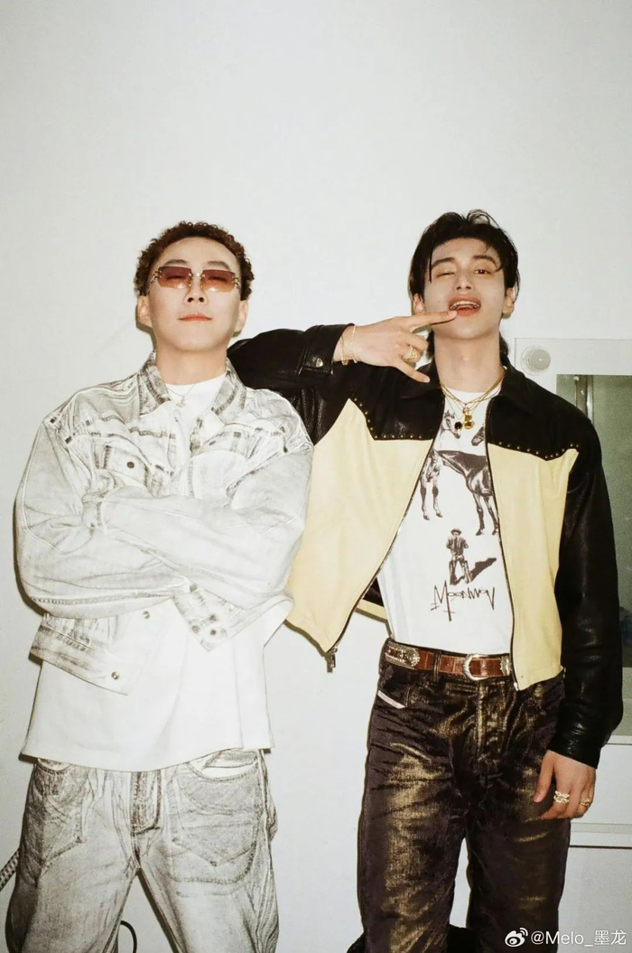 melo和李大奔帅哥同框!