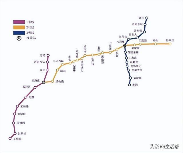 济南已开通地铁线路图图片