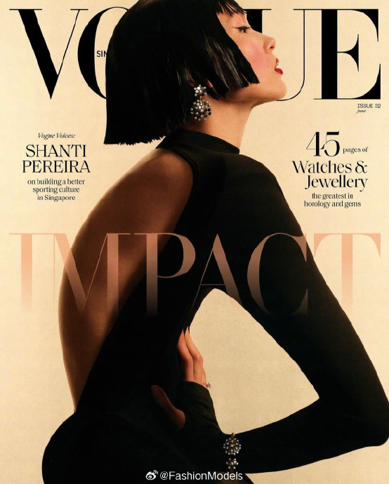 雎晓雯产后复出,登上vogue封面