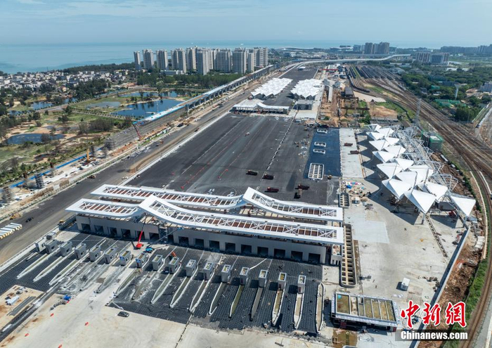海口新海港和南港"二线口岸"(货运)集中查验场所项目展露真容