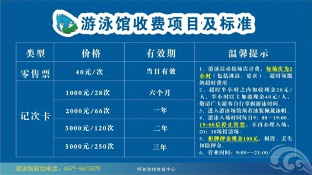 万达嘉华游泳馆收费图片