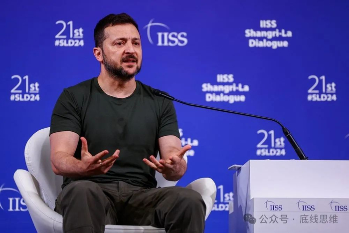 泽连斯基在本届香会上发言（图片来源：ICphoto）