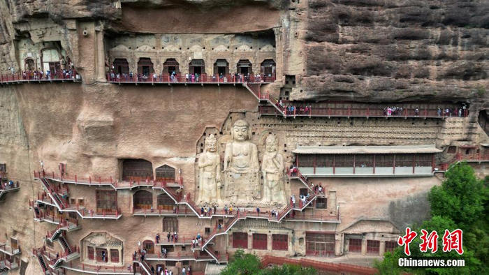 甘肃天水:探访崖壁上的"东方雕塑馆"|麦积山石窟|甘肃省|石窟_新浪