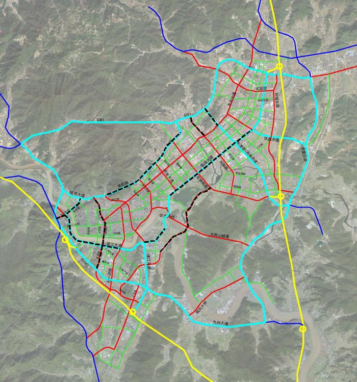 临海351国道规划图图片