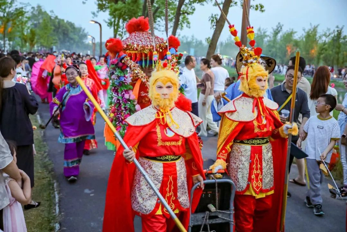 磨滩旅游度假区大圩花船巡游往期表演