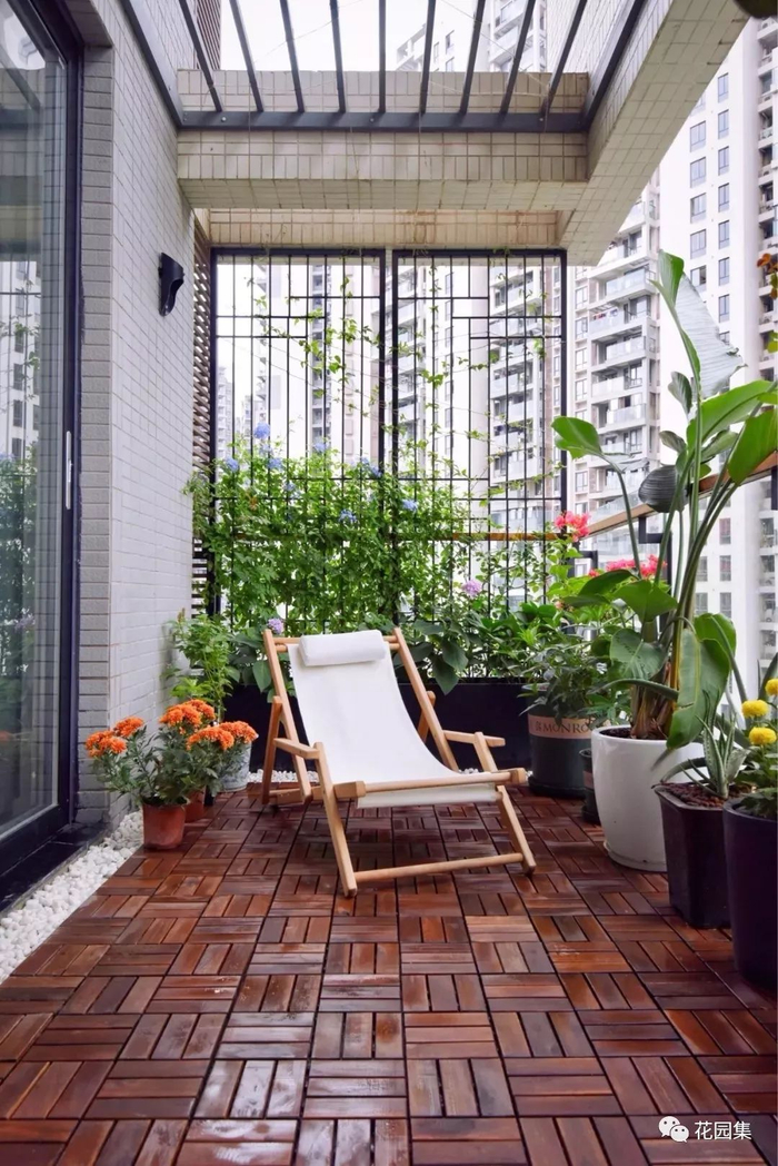 阳台花园布置好椅子,开启春夏好时光~|阳台|设计_新浪新闻