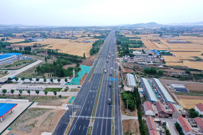 国道章丘段改扩建通车在即,新路宽阔大气景观漂亮|淄博市|章丘|济南市