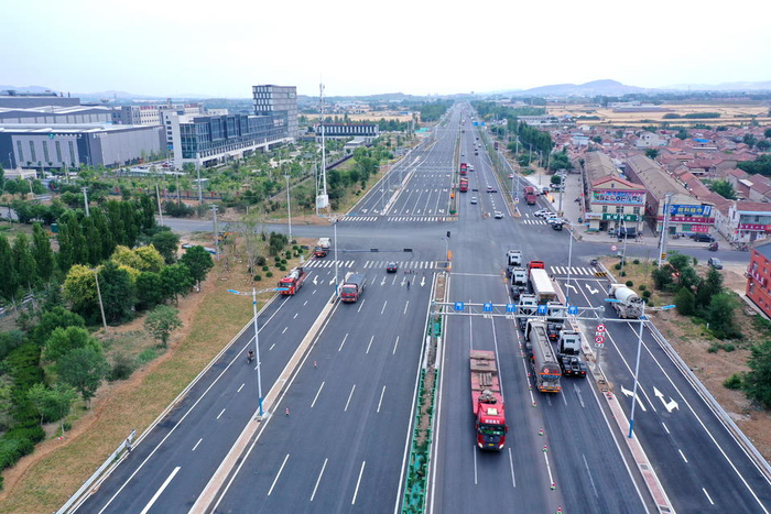 国道章丘段改扩建通车在即,新路宽阔大气景观漂亮|淄博市|章丘|济南市