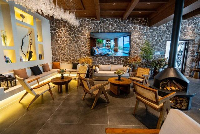 图为农庄内部休息区