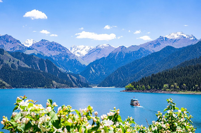 新疆:天山天池夏日风景如画|昌吉回族自治州|新疆_新浪新闻