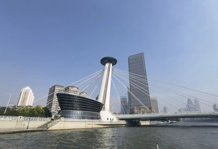 海关大楼,解放北路金融街光华桥,直沽桥,大光明桥,赤峰桥……7座横跨