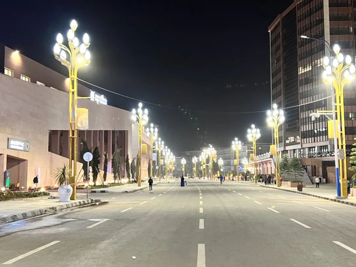 江苏企业为埃塞俄比亚首都装上"智慧路灯"