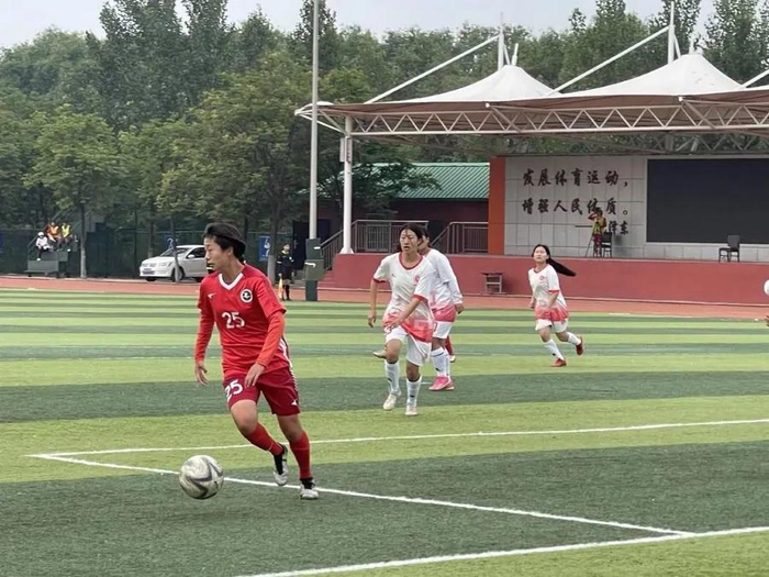 济南历城二中女足在山东省校园足球联赛(争冠组)