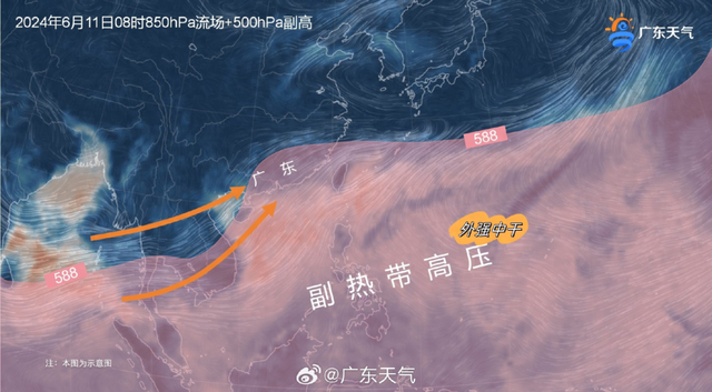 据广东天气消息,预计6月12日,广东省大部市县阳光和雷雨相伴,局部雨势