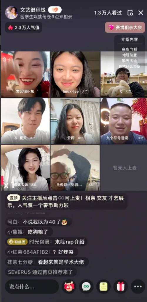 谁在小红书直播间"赛博相亲"?