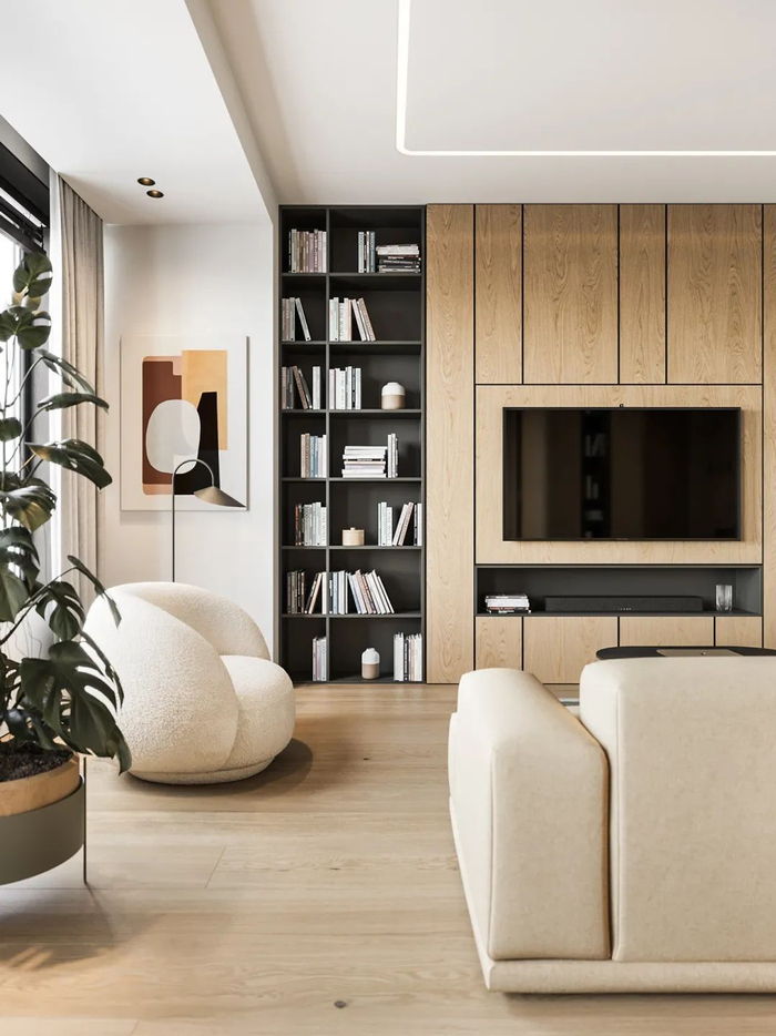 92㎡木饰面住宅,高级感爆棚!