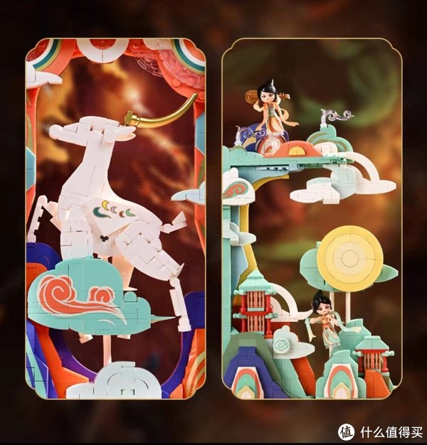 博物馆联名文创玩具国风屏风模型,是一款值得我们珍藏和欣赏的艺术品