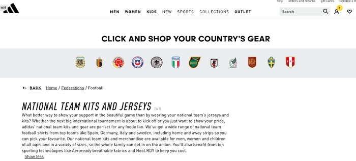 阿迪达斯英国官网已进入欧洲杯时间。