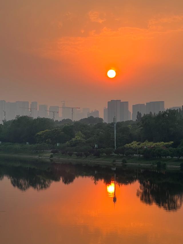 北京的晚霞天空图片图片