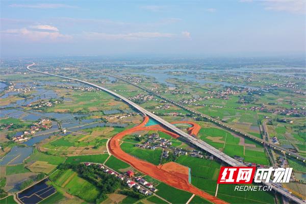 益常高速经过汉寿县城图片
