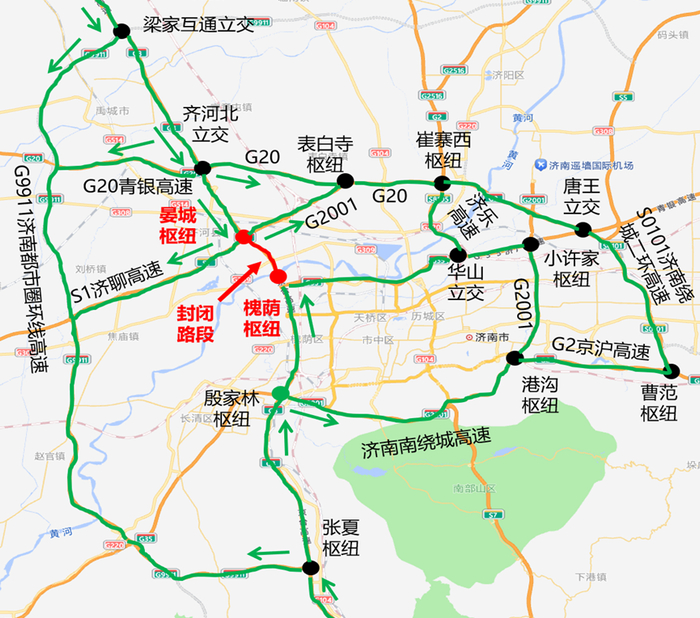关于g3京台高速齐河至济南段改扩建工程封闭施工的通告