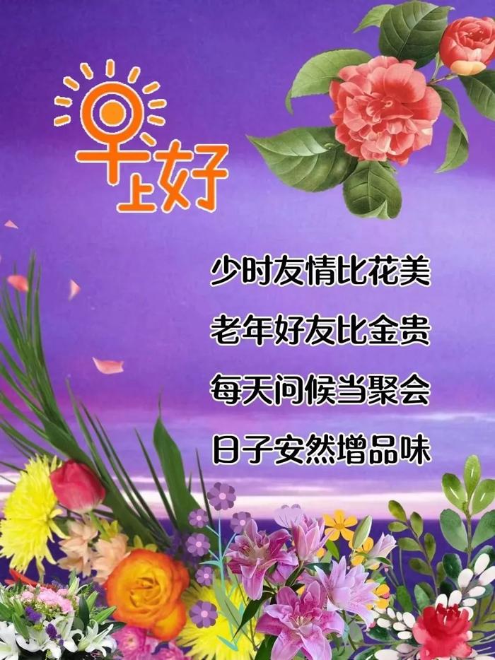 早上好问候文字图片图片