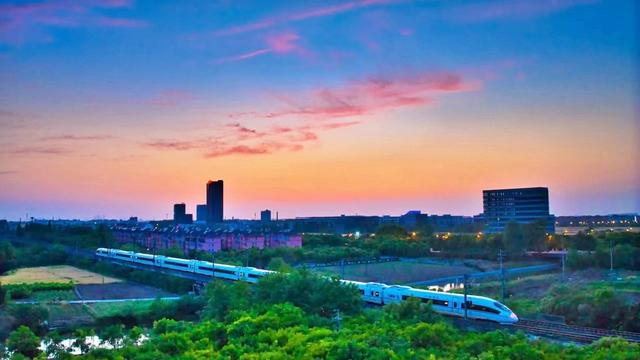 高铁列车驶过。受访者供图