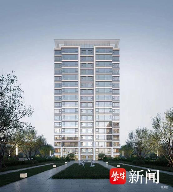 项目南向立面效果图，具体以实际交付为准