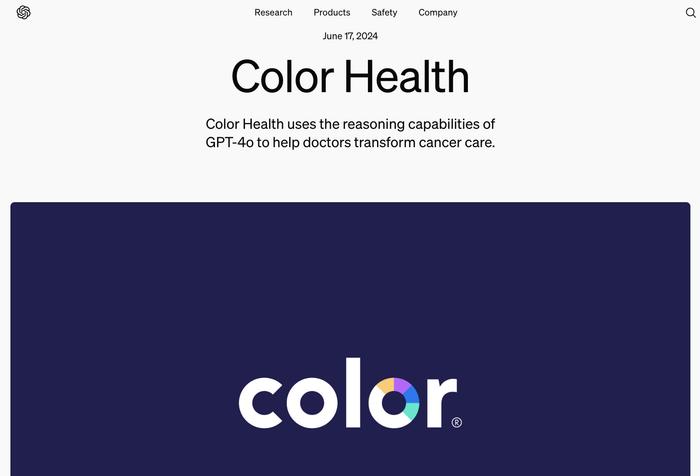 ColorHealth与OpenAI合作，AI癌症筛查新助手能否重塑医疗效率？