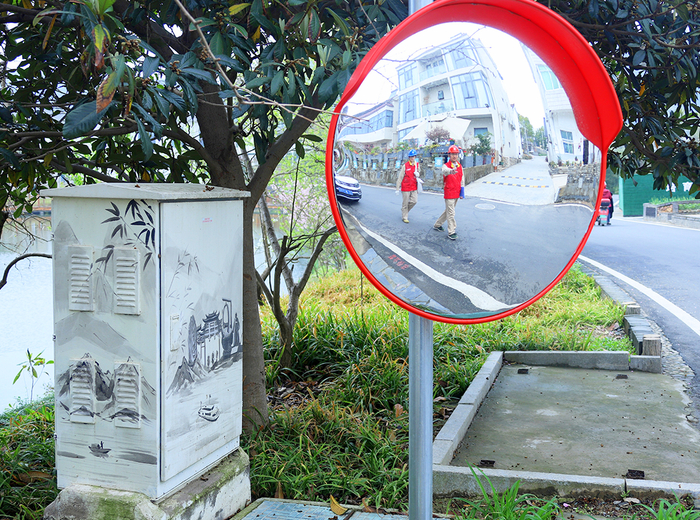 设施美化后的桂林村一角