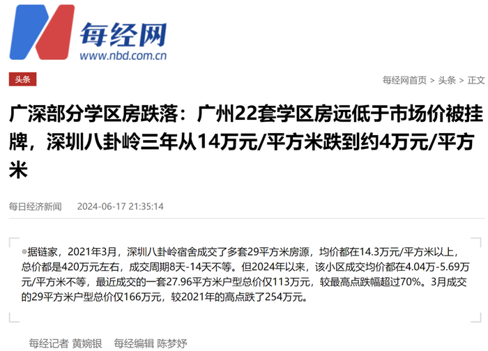 大跳水!学区房,破防了!|平方米|学区房|广州市_新浪新闻