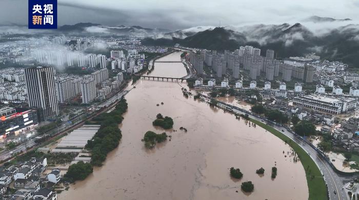 安徽歙县洪水图片