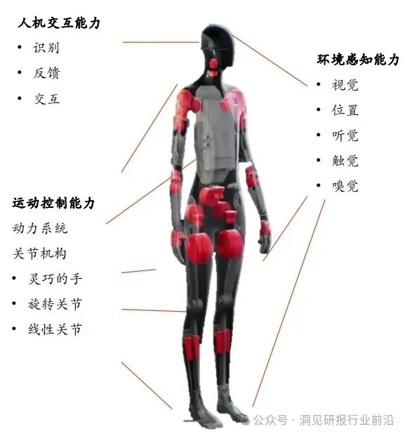 人形机器人又称仿人机器人,灵感来源于人类的身体,集仿生学原