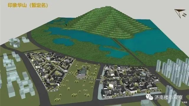 （印象华山示意图）