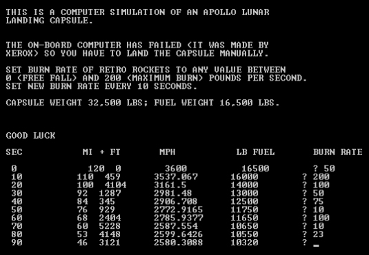 《月球登陆器》游戏画面