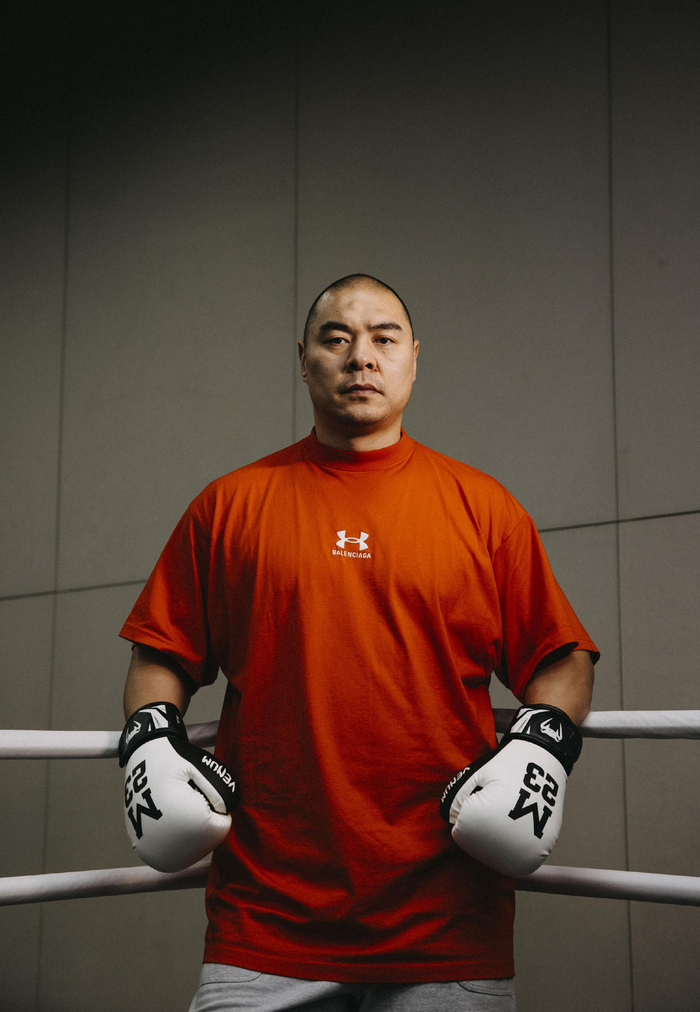 在取得了几场重要胜利后，张志磊逐渐得到世界拳坛认可。  新京报首席记者 郭延冰 摄