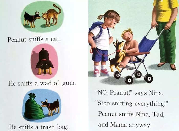 he loves tosniffthings--he is tiny, but he is strong.