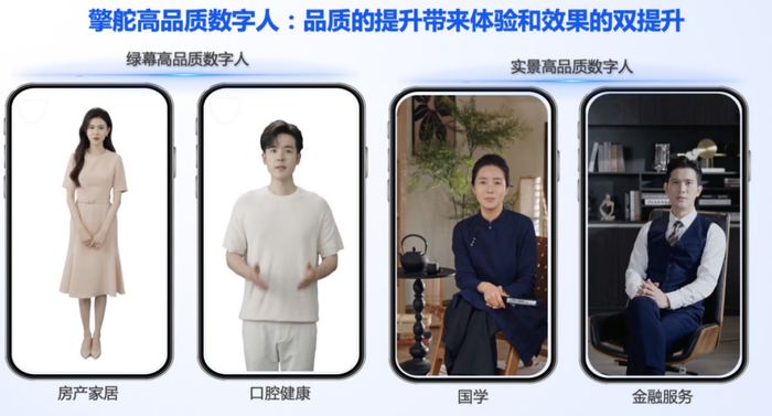 高品质数字人让擎舵生成素材兼具数量和质量优势