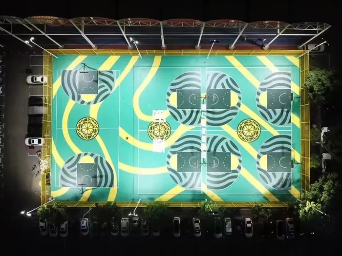 △ 奉贤区体育中心篮球馆