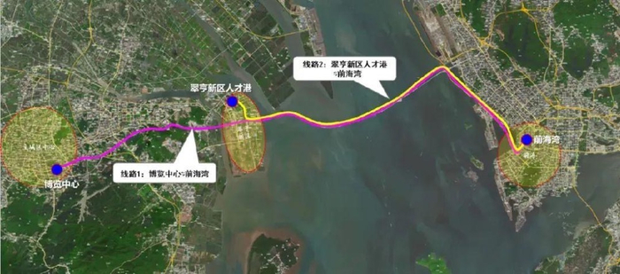 深中跨市公交线路图