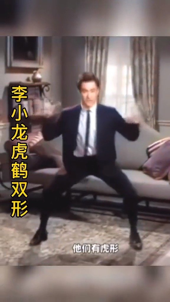 李小龙展示中国功夫虎鹤双形