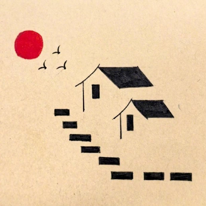 和孩子一起画简笔画吧,简单好看, 676767超治愈 .