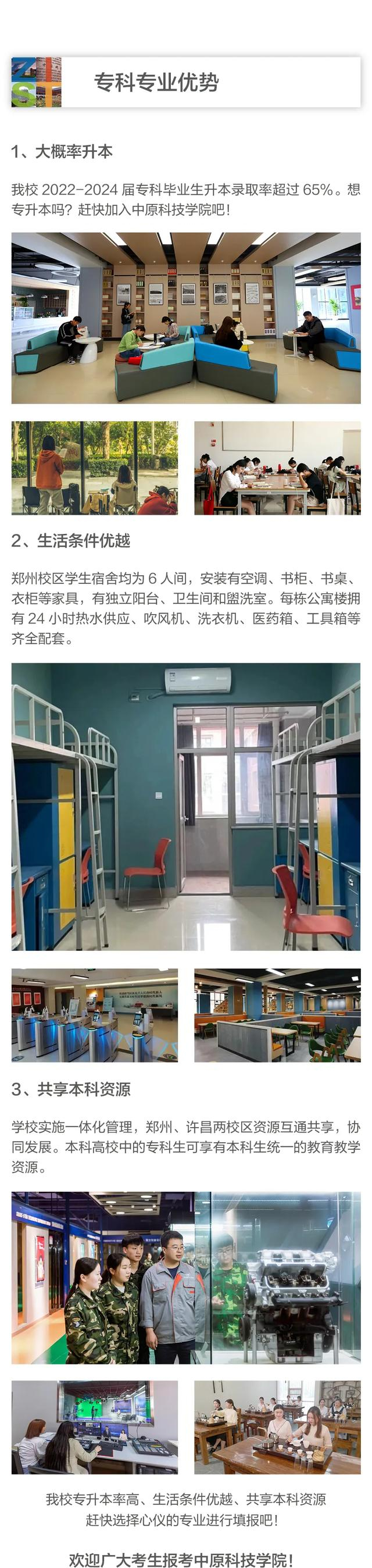 中原科技学院2024年专科批次报考指南