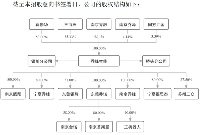 图 / 乔锋智能招股书