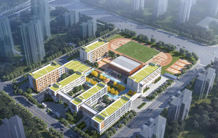 附属初级中学项目是襄阳市委市政府打造"汉江新都会61城市新中心"