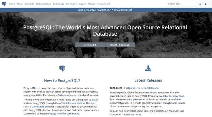 图片来源：PostgreSQL 官网