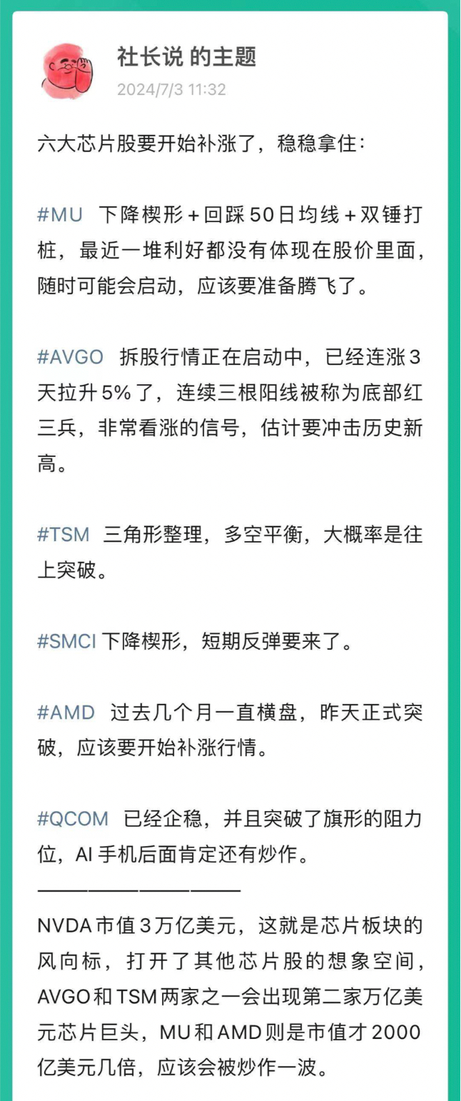 老妖婆加仓AVGO和NVDA，华尔街最后的空头投降了！_财经头条