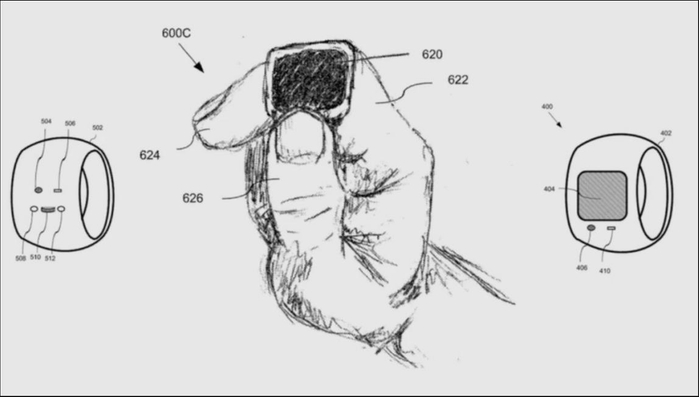 苹果智能戒指的相关专利设计图