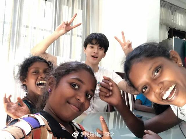 2018年，林一赴斯里兰卡做义工。图源林一微博